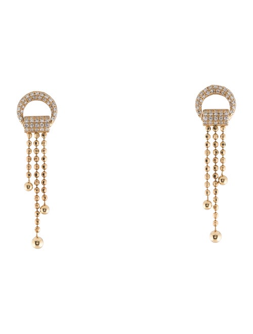 Shy Creation 14K Diamond Dangle Earrings