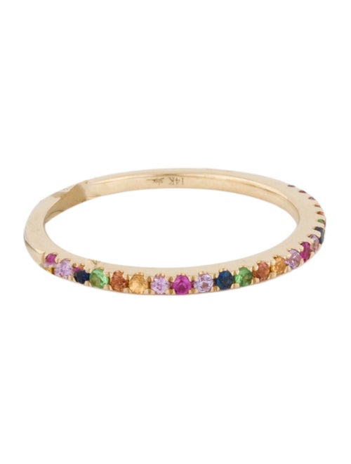 Shy Creation 14K Multistone Rainbow Band