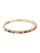 Shy Creation 14K Multistone Rainbow Band