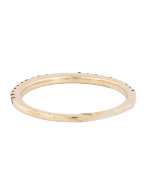 Shy Creation 14K Multistone Rainbow Band