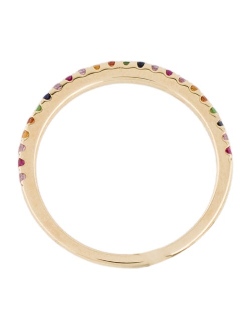 Shy Creation 14K Multistone Rainbow Band
