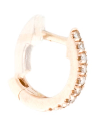 Shy Creation 14K Diamond Single Huggie Earring