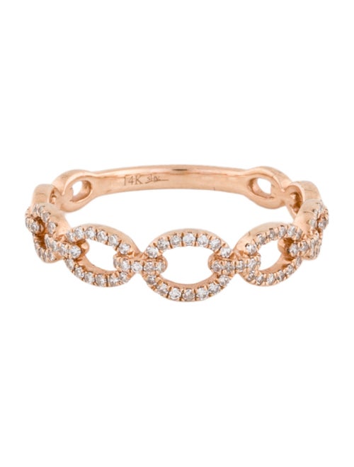 Shy Creation 14K Diamond Link Ring