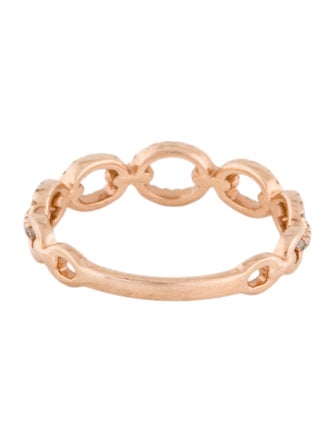 Shy Creation 14K Diamond Link Ring