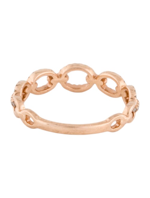 Shy Creation 14K Diamond Link Ring