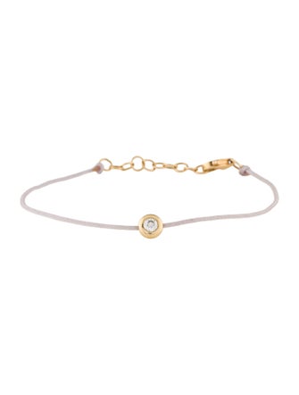 Shy Creation 14K Diamond String Station Bracelet