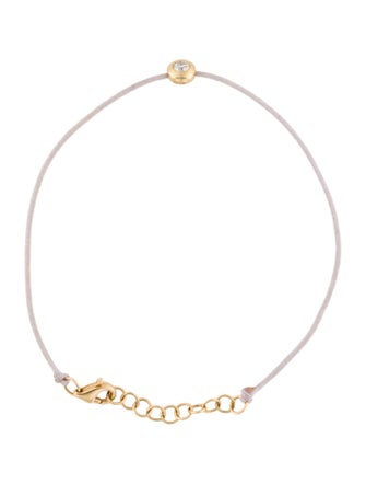 Shy Creation 14K Diamond String Station Bracelet