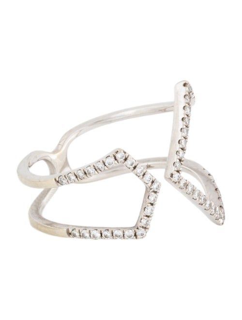 Shy Creation 14K Diamond Open Band