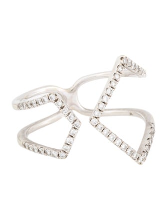 Shy Creation 14K Diamond Open Band