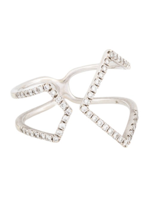 Shy Creation 14K Diamond Open Band