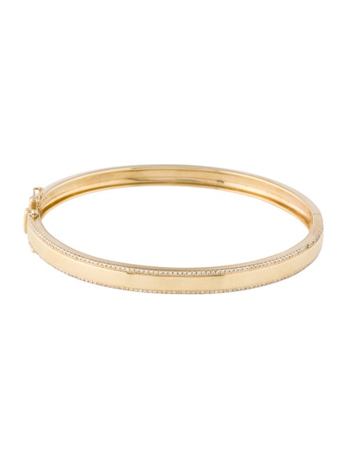 Shy Creation 14K Diamond Hinged Bangle