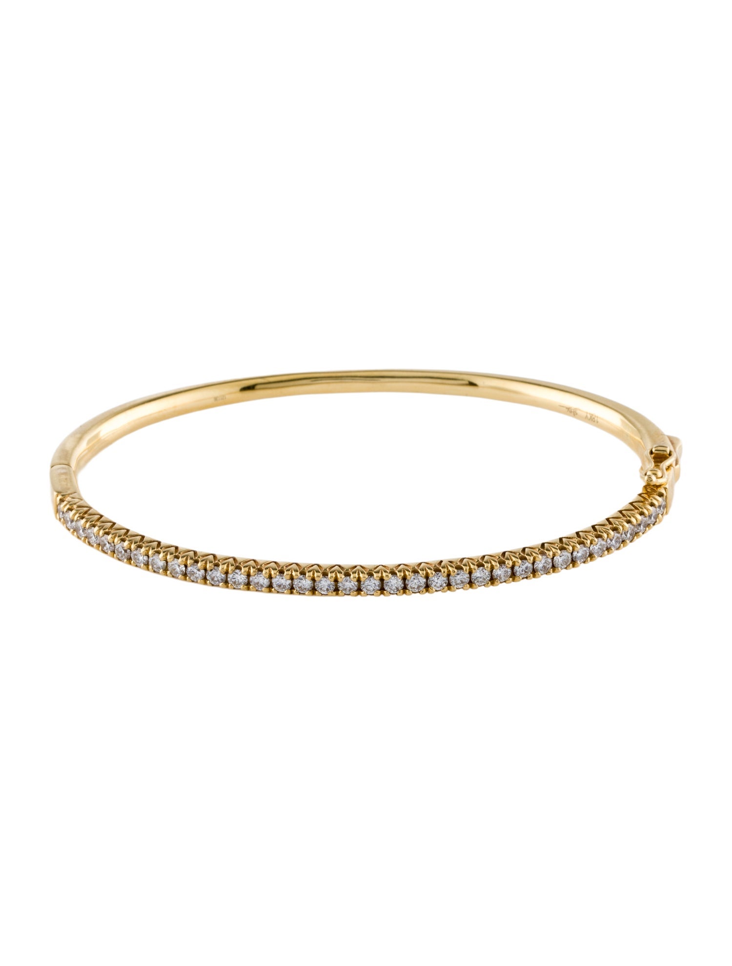 Shy Creation 18K Diamond Bangle Bracelet