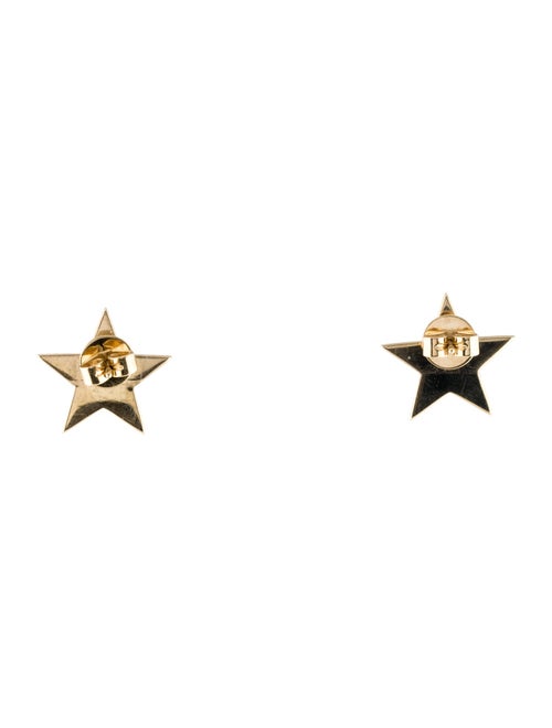Shy Creation 14K Diamond Star Stud Earrings