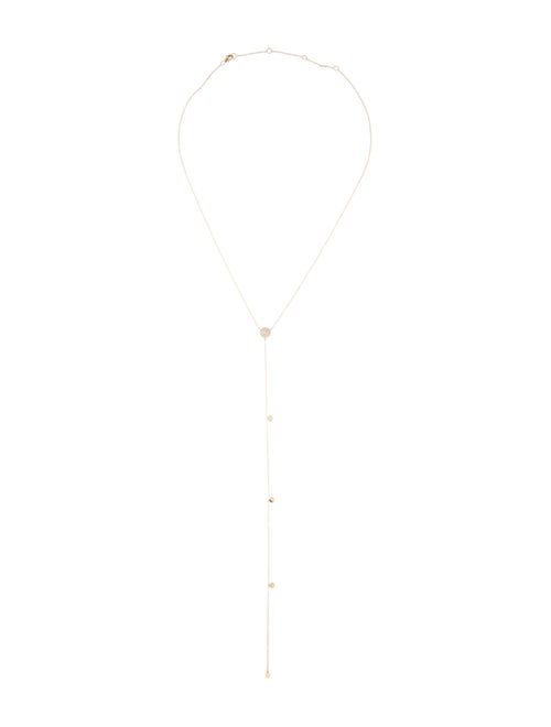 Shy Creation 14K Diamond Circle Lavalier Necklace