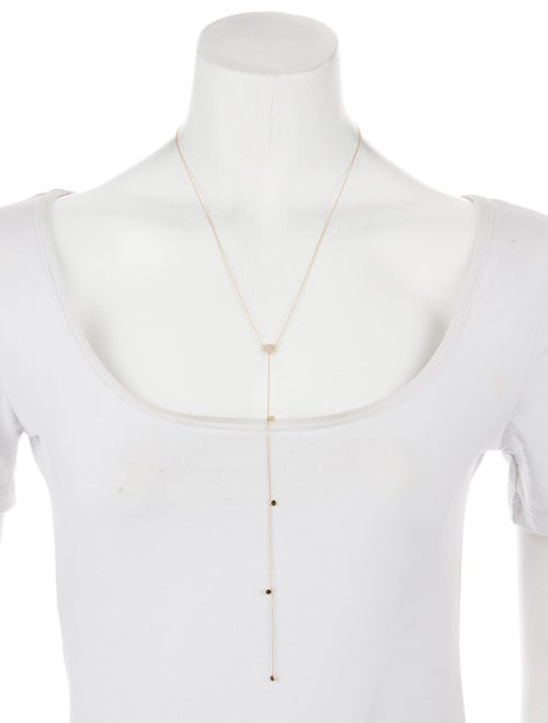 Shy Creation 14K Diamond Circle Lavalier Necklace