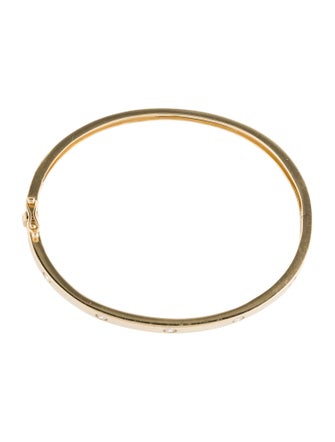 Shy Creation 14K Diamond Hinged Bangle Bracelet