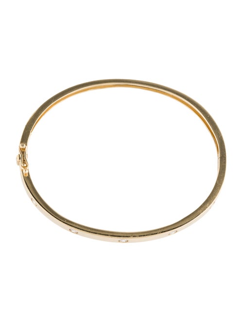 Shy Creation 14K Diamond Hinged Bangle Bracelet