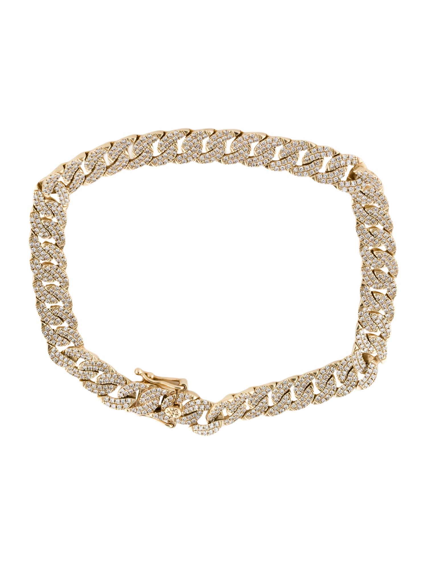 Shy Creation 14K 1.66ctw Diamond Link Bracelet