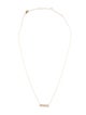 Shy Creation 14K Diamond Bar Pendant Necklace