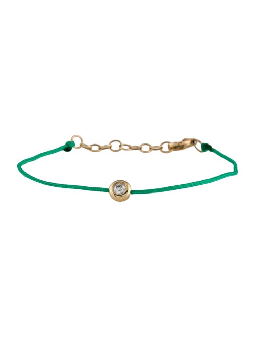 Shy Creation 14K Diamond Cord Station Bracelet