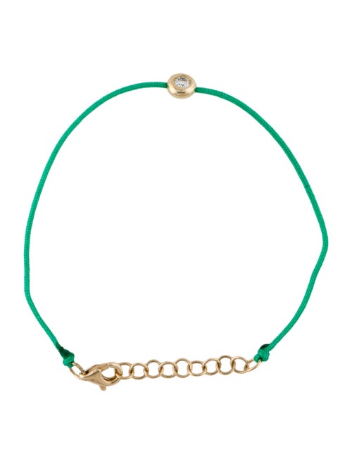 Shy Creation 14K Diamond Cord Station Bracelet