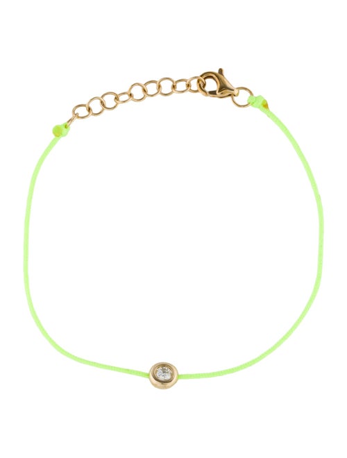 Shy Creation 14K Diamond Cord Station Bracelet