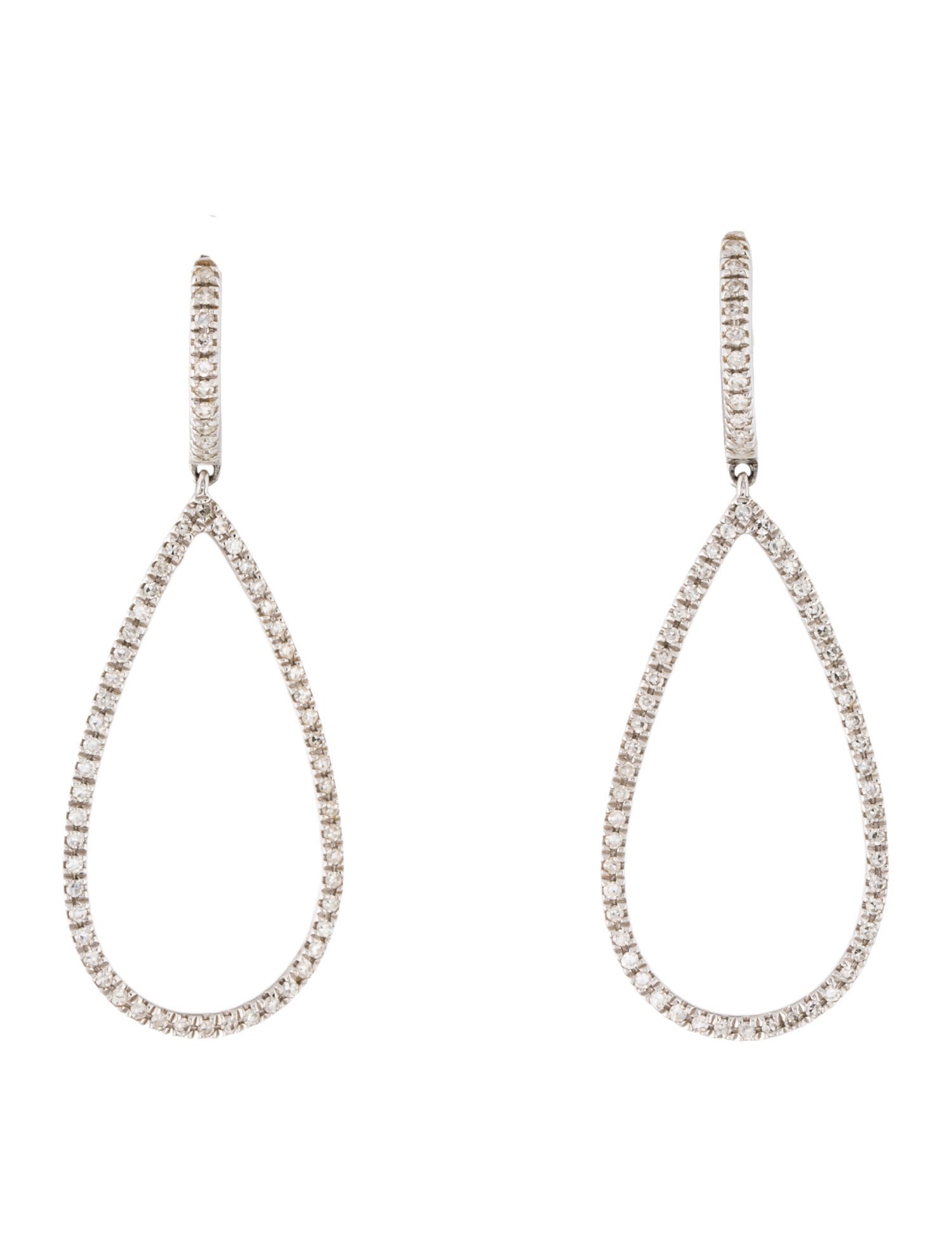 Shy Creation 14K Diamond Drop Earrings