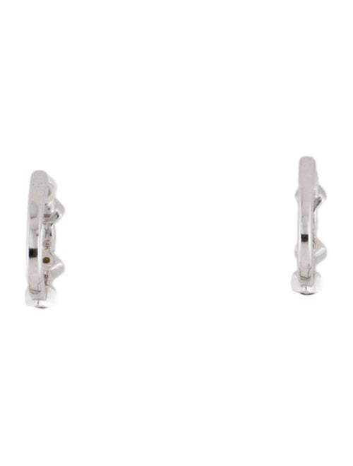 Shy Creation 14K Ruby & Diamond Huggie Earrings