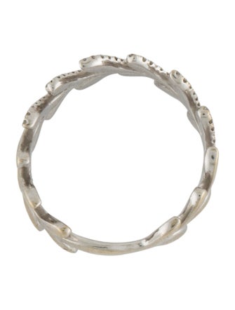 Shy Creation 14K Diamond Leaf Band