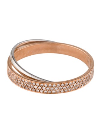 Shy Creation 14K Diamond Rolling Band