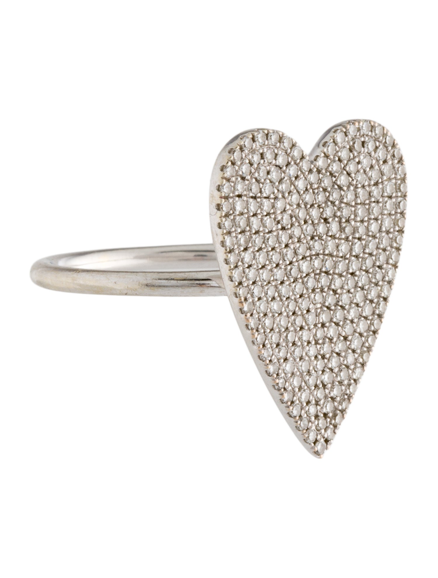 Shy Creation 14K Diamond Heart Kate Cocktail Ring