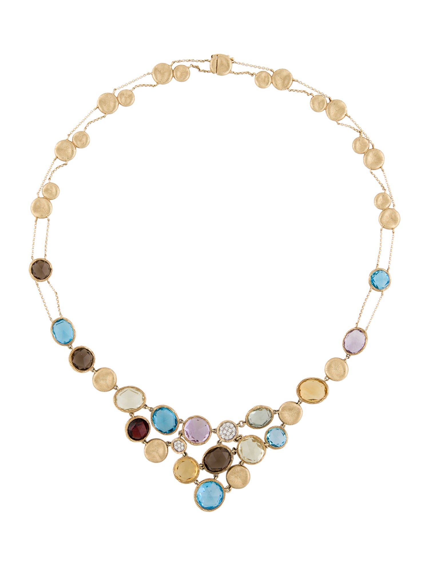 Shy Creation Dayanii 14K Multi-Stone & Diamond Collar Necklace