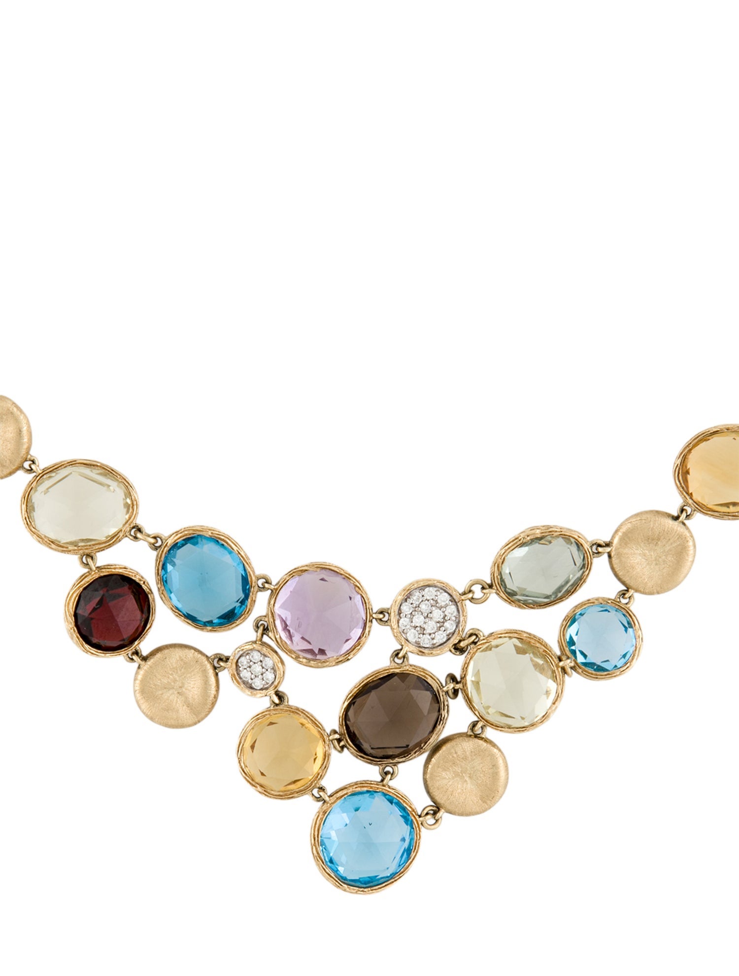 Shy Creation Dayanii 14K Multi-Stone & Diamond Collar Necklace