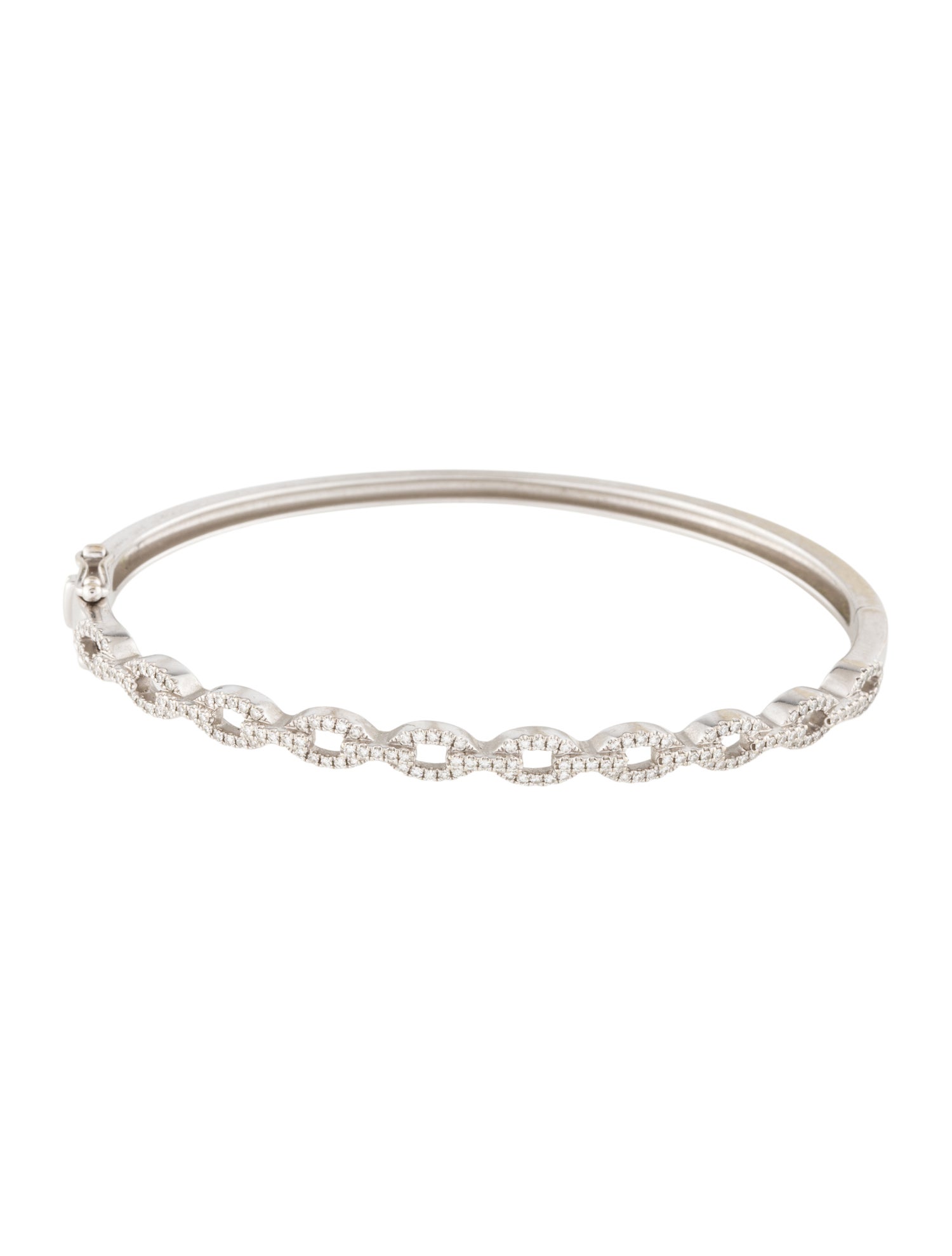 Shy Creation 14K Diamond Bangle