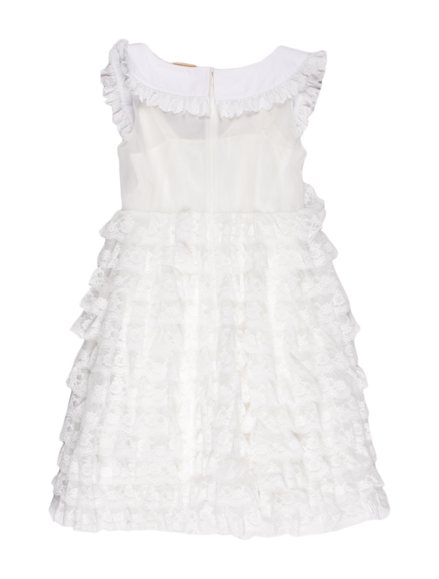 chinese dress ladies Shushu/Tong // Black & White Wool Lace Bow Dress  VSP Consignment