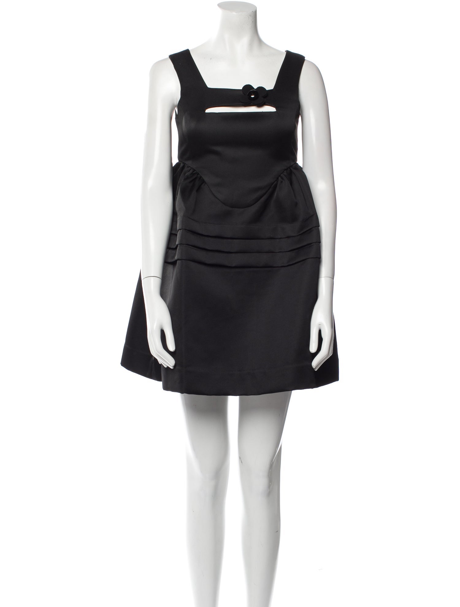 Shushu/tong Square Neckline Mini Dress