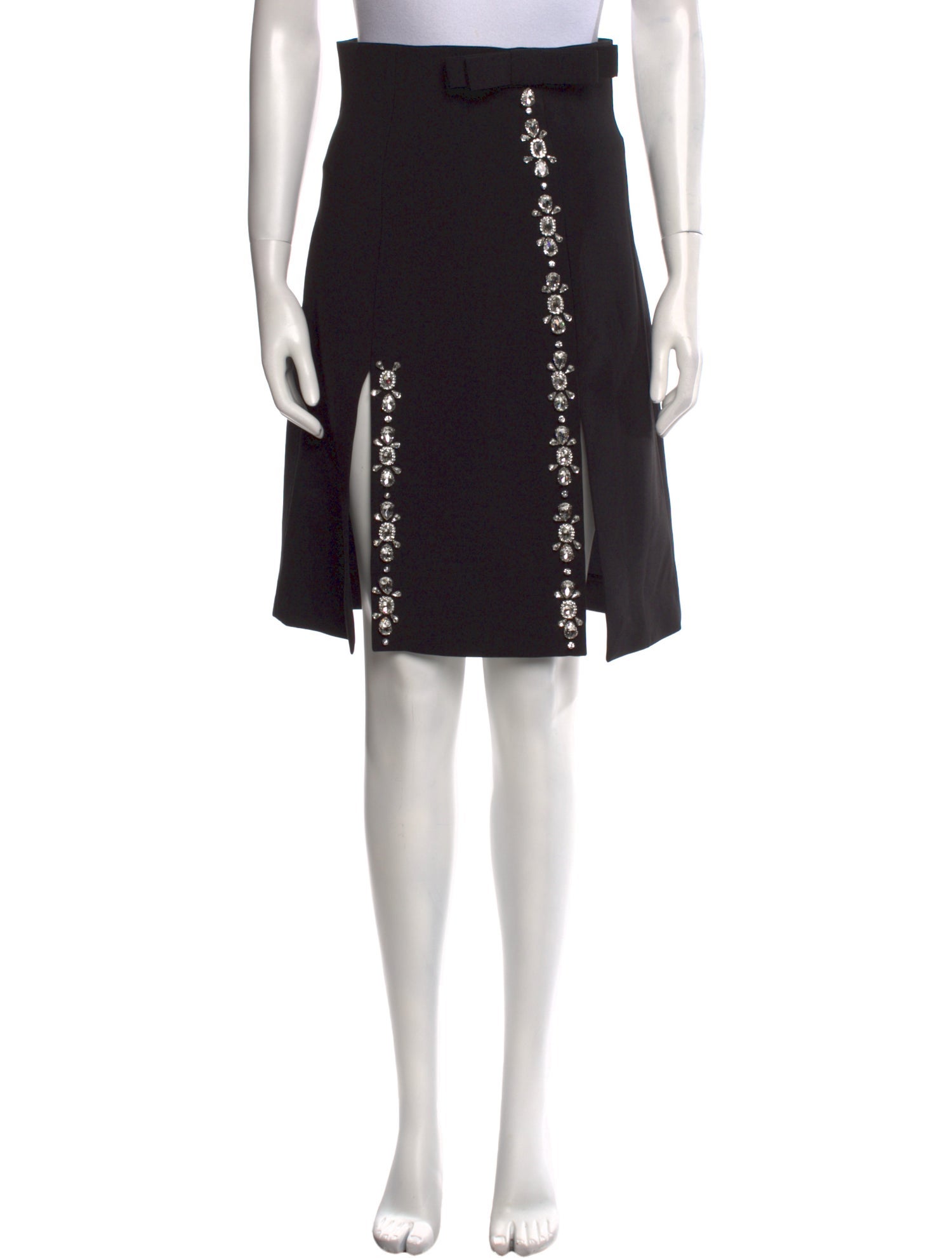 Shushu/tong Crystal Embellishments Knee-Length Skirt w/ Tags