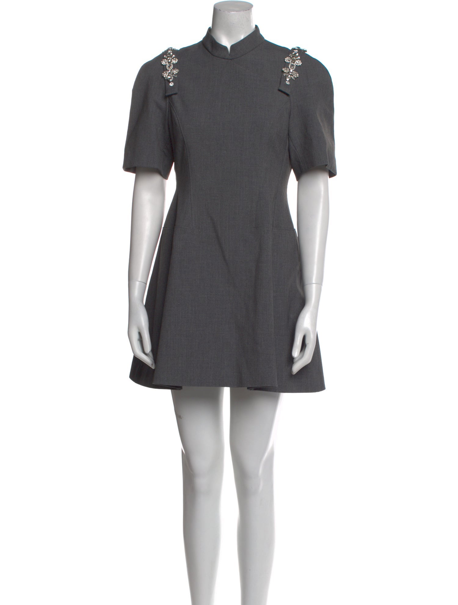 Shushu/tong Mock Neck Mini Dress
