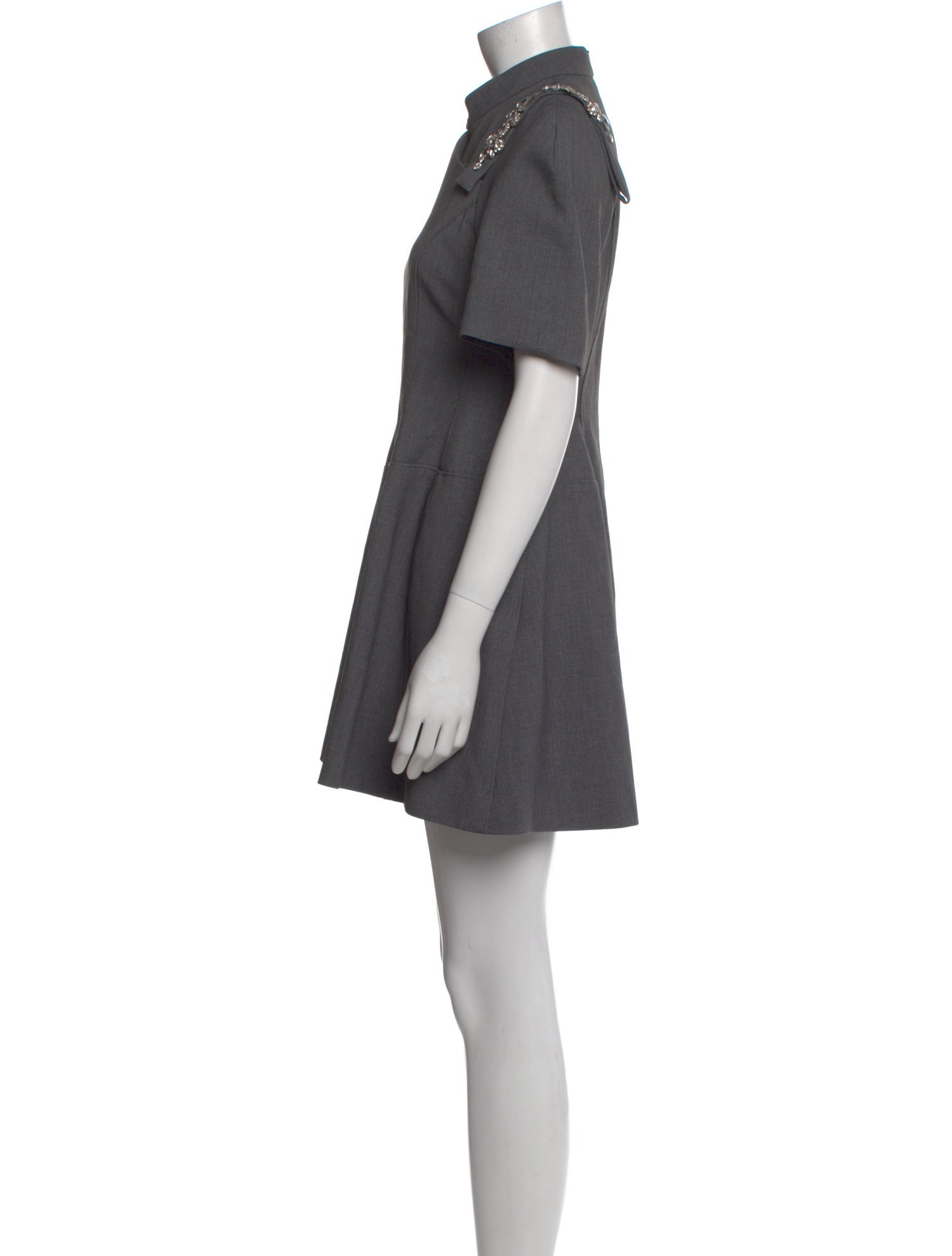 Shushu/tong Mock Neck Mini Dress