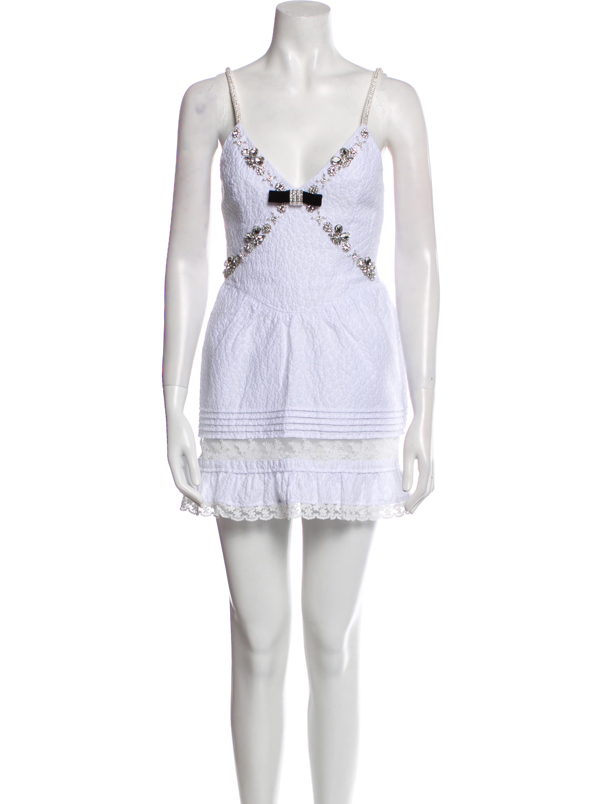 Shushu/tong V-Neck Mini Dress