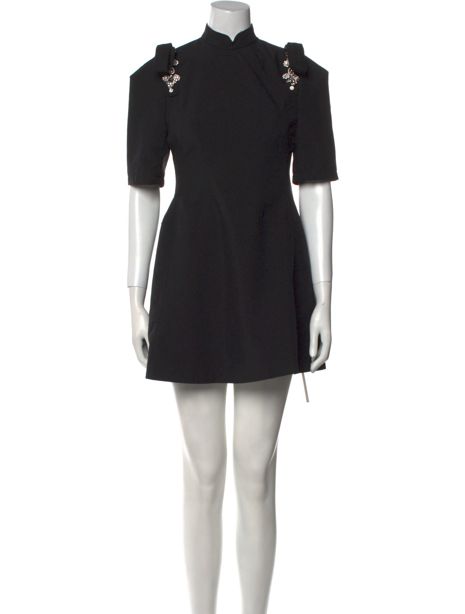 Shushu/tong Mock Neck Mini Dress