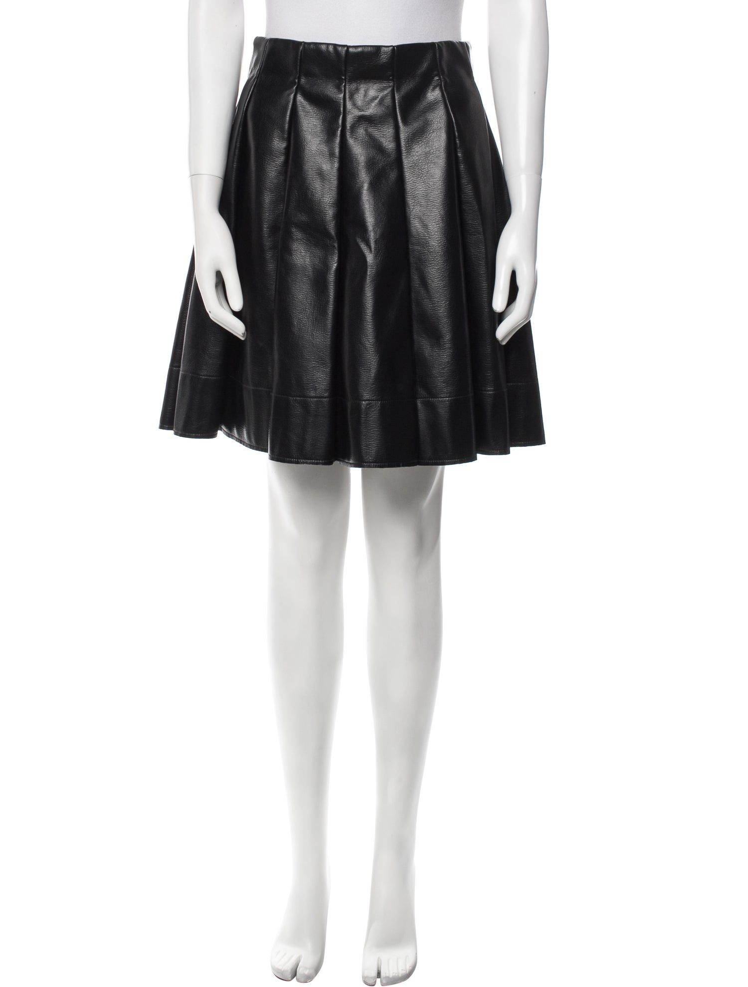 Shushu/tong Raw-Edge Trim Knee-Length Skirt