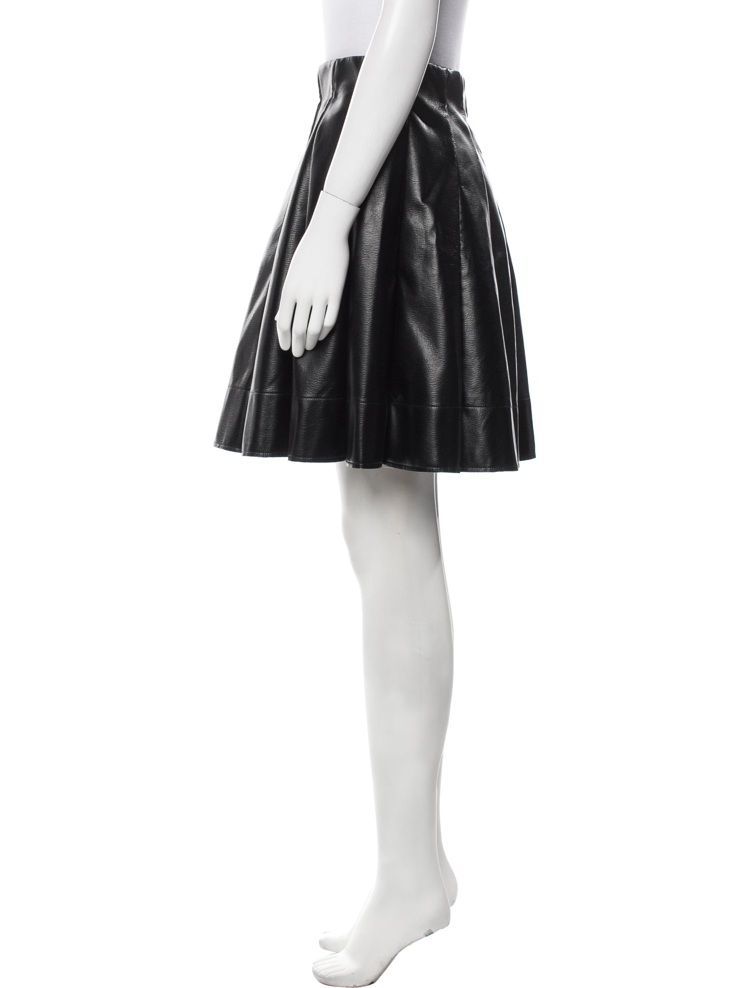 Shushu/tong Raw-Edge Trim Knee-Length Skirt