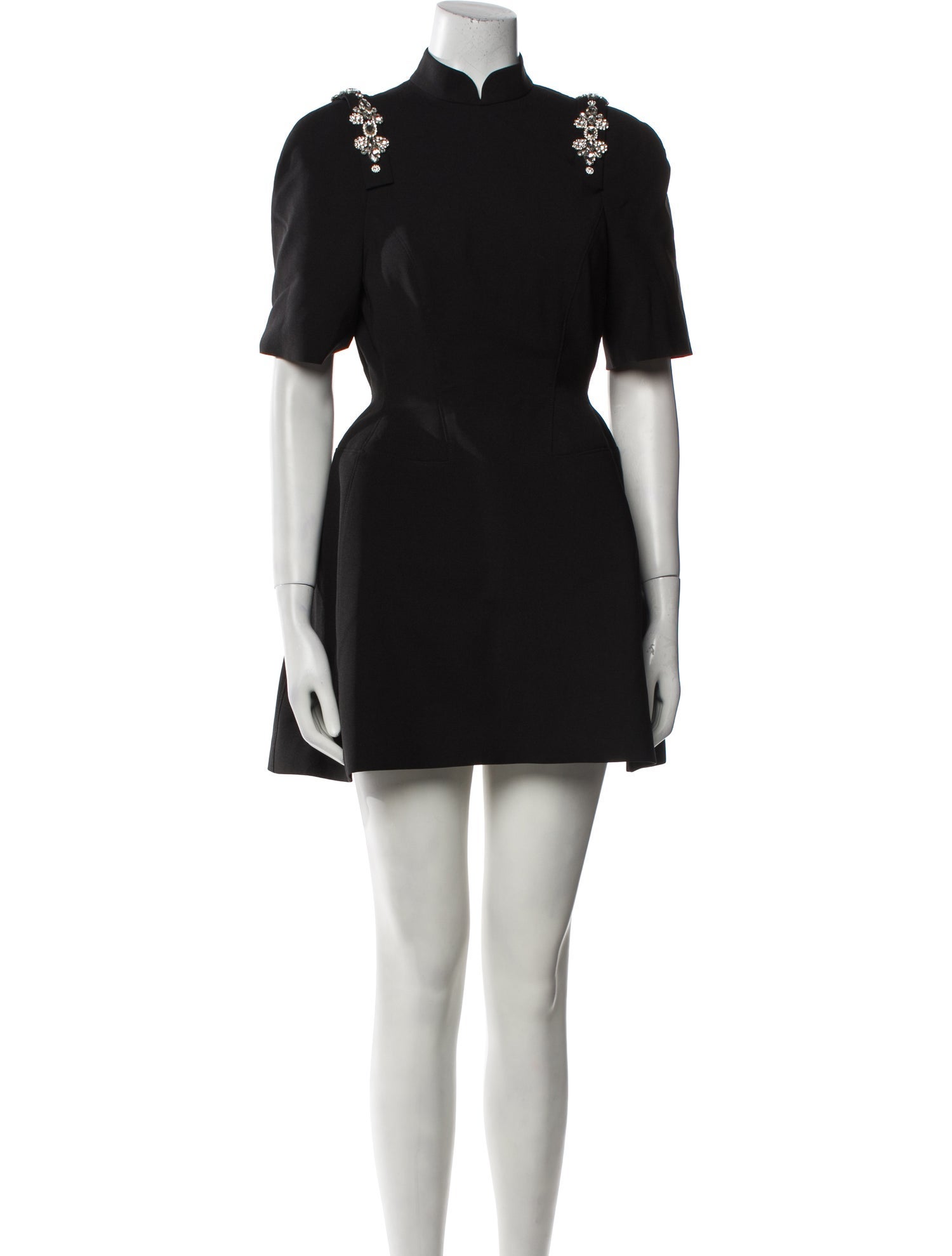 Shushu/tong Mock Neck Mini Dress