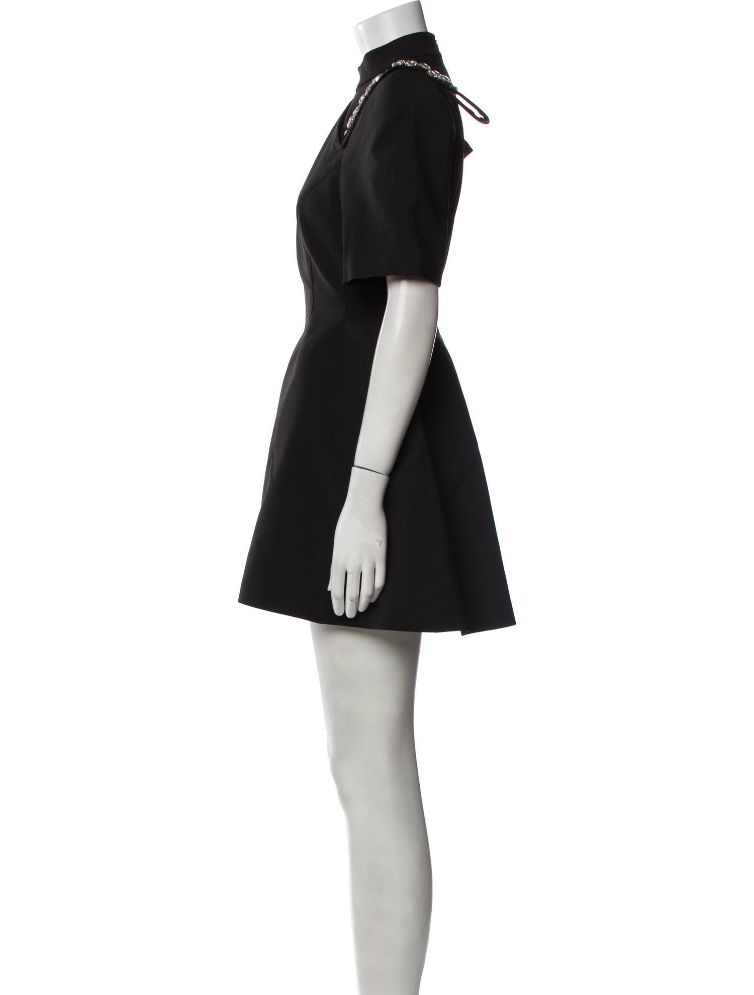 Shushu/tong Mock Neck Mini Dress