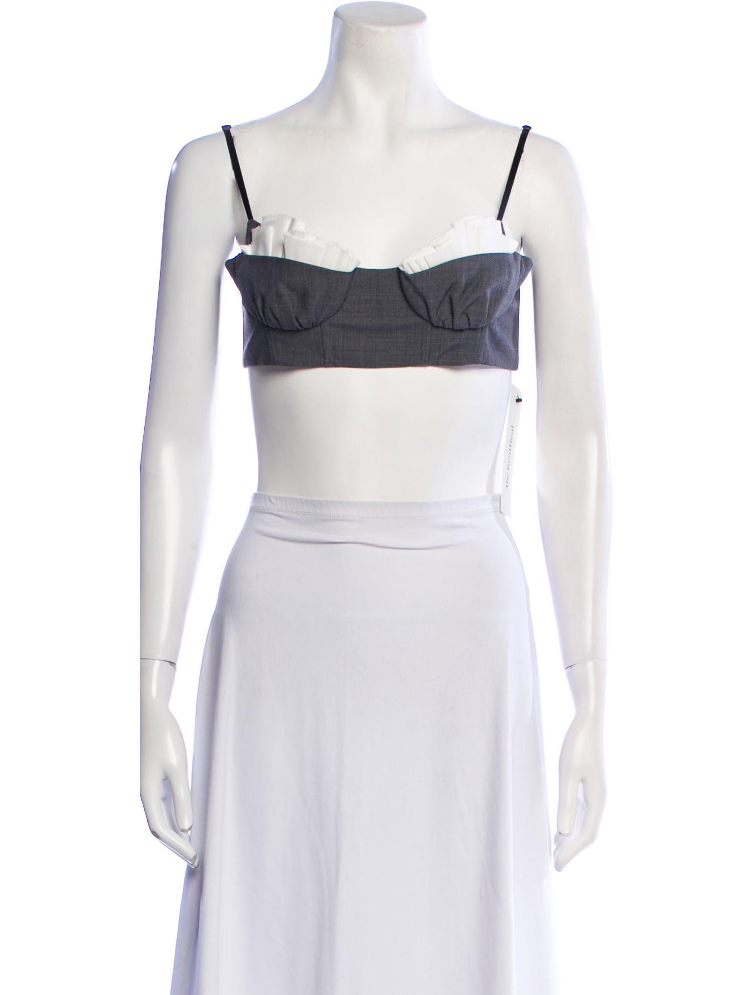 Shushu/tong Square Neckline Sleeveless Crop Top w/ Tags