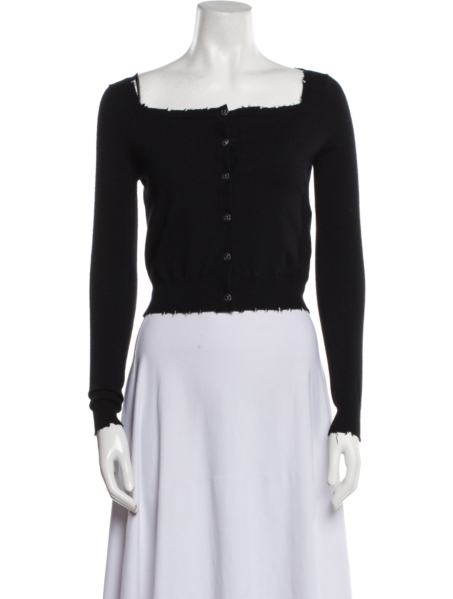 Shushu/tong Wool Square Neckline Sweater