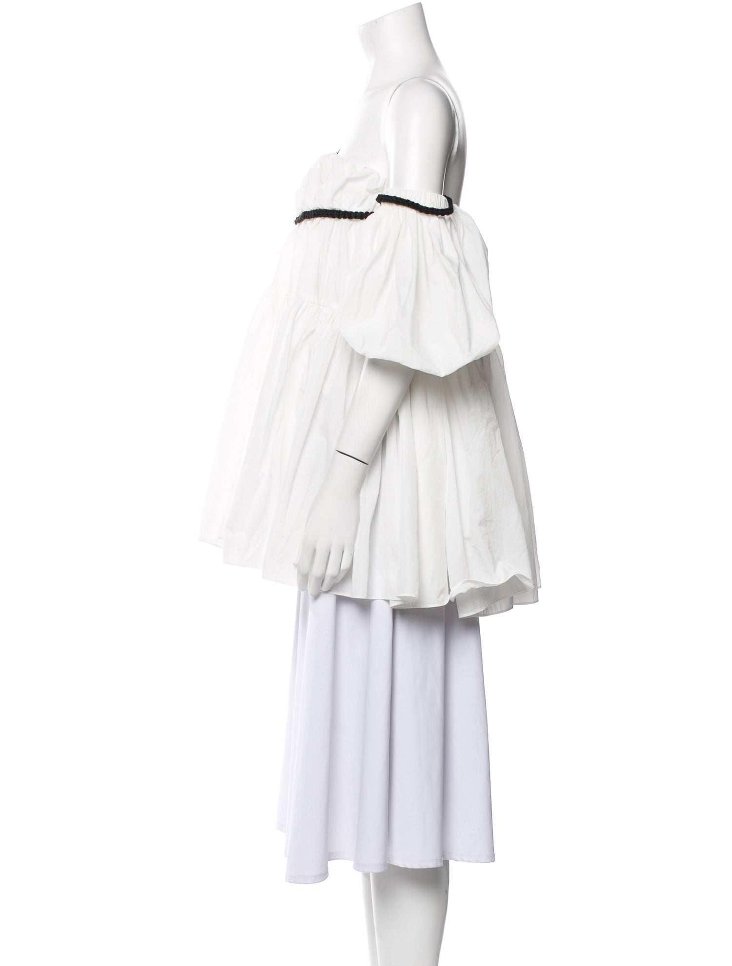 Shushu/tong Nylon One-Shoulder Tunic