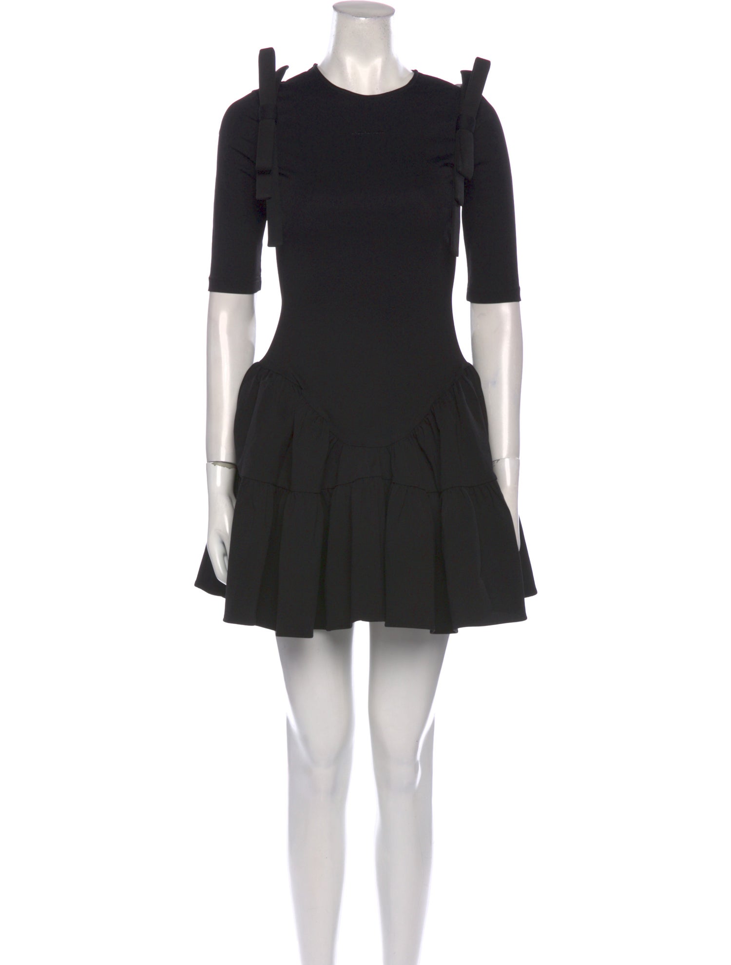 Shushu/tong Crew Neck Mini Dress