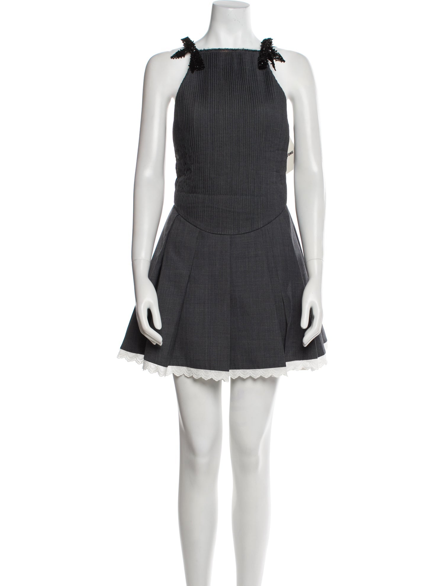 Shushu/tong Square Neckline Mini Dress